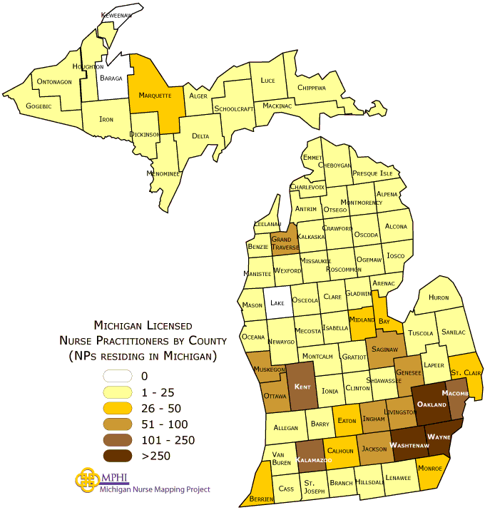NPs by county